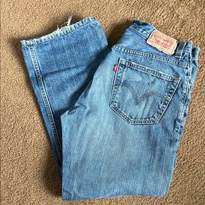 Levi's Men's Light Blue Relaxed Boot 557 33X32